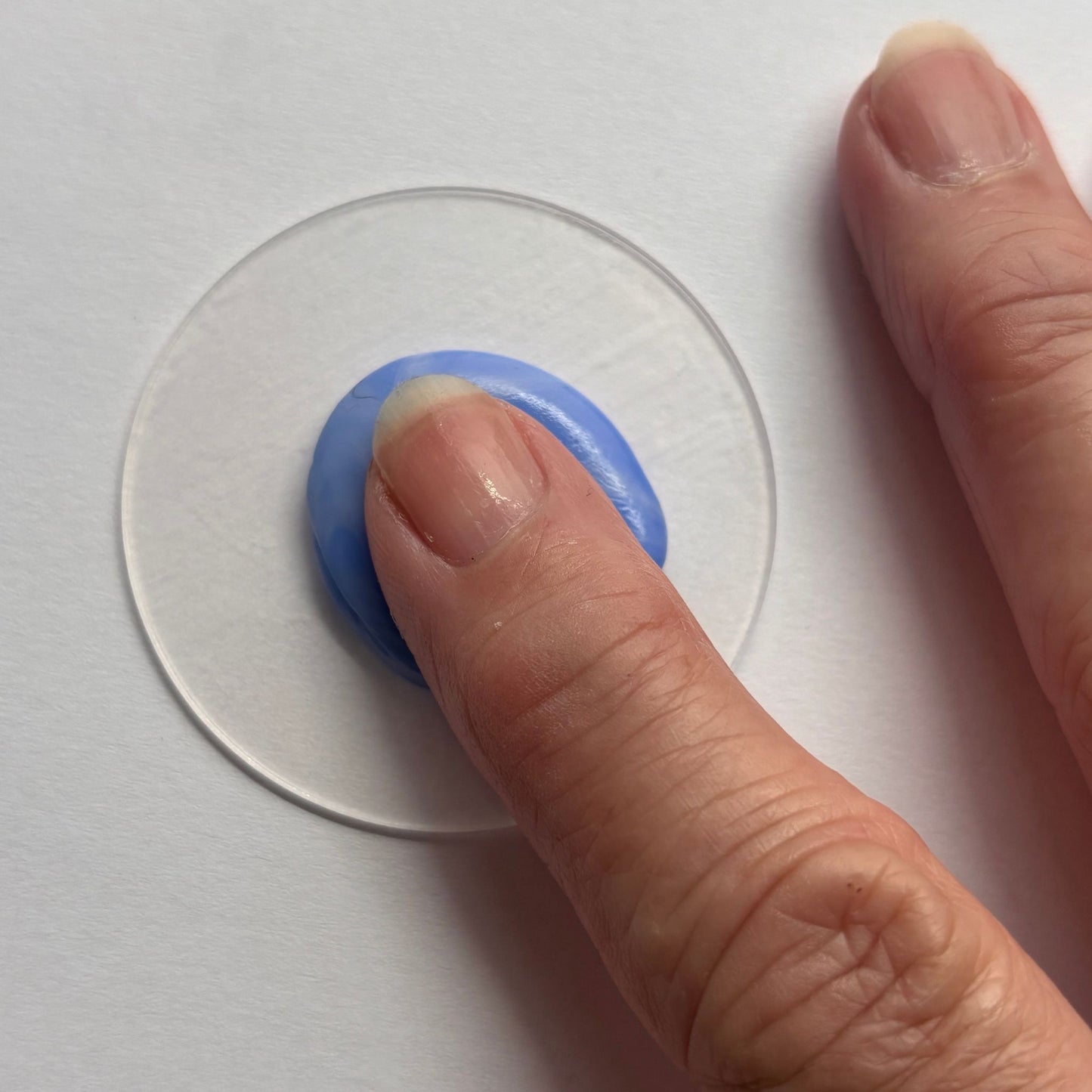 Luna — ronde vingerafdruk hanger in zilver