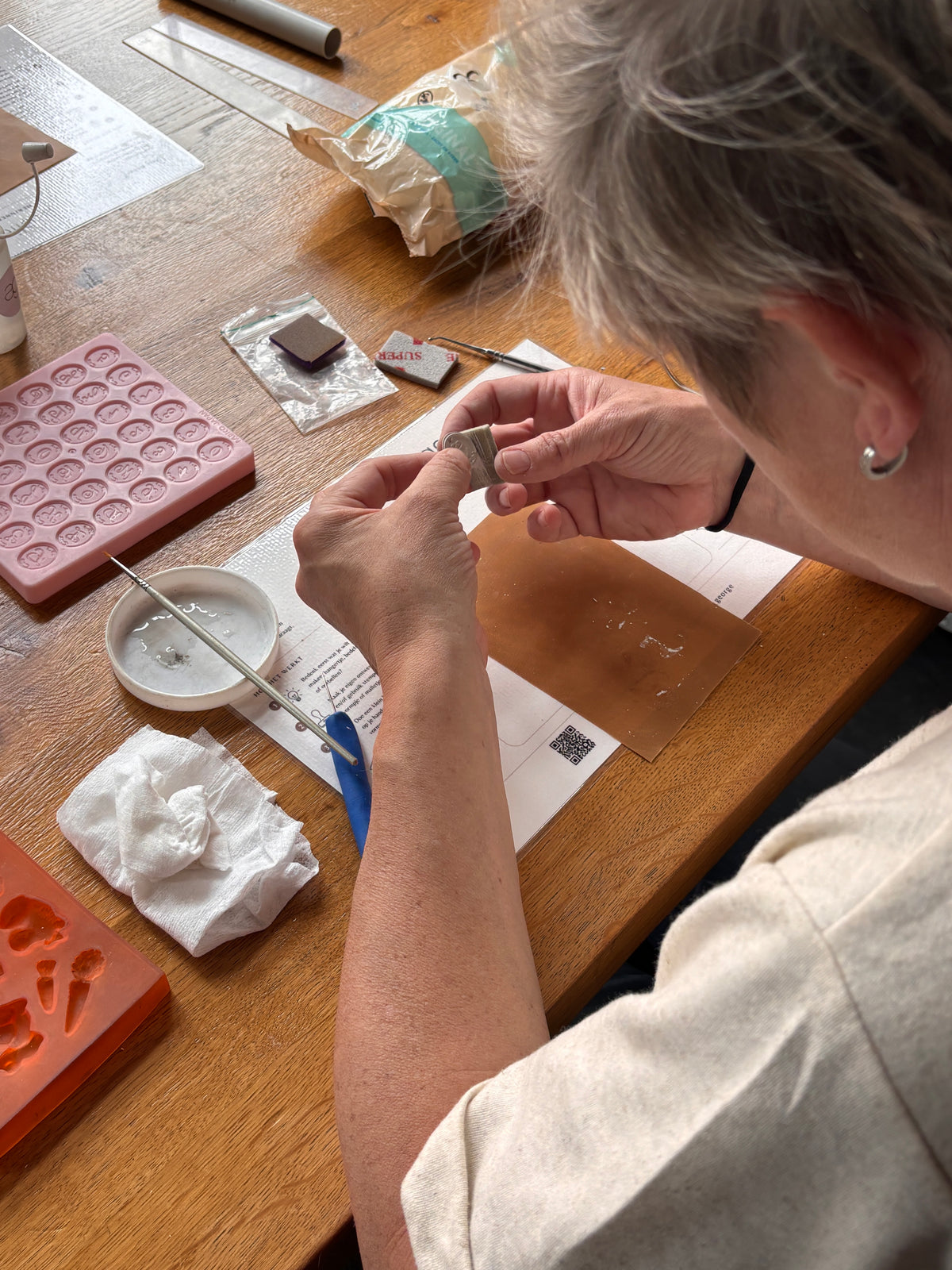 Groepsworkshop zilverklei