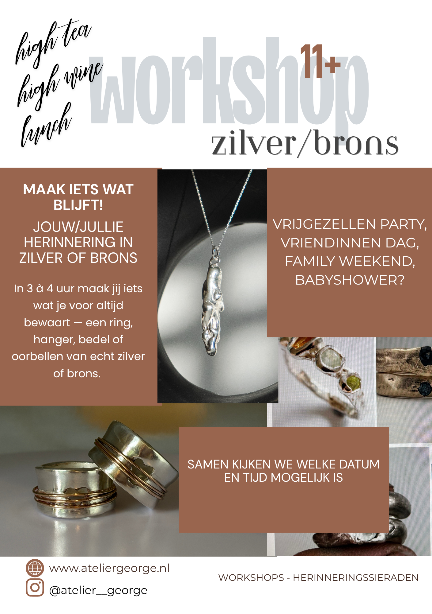 Groepsworkshop zilverklei
